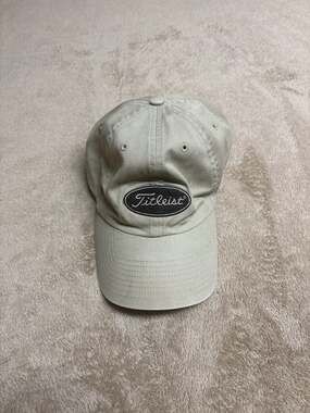 Vintage Titleist Khaki Golf Hat #1 Ball in Golf Cap